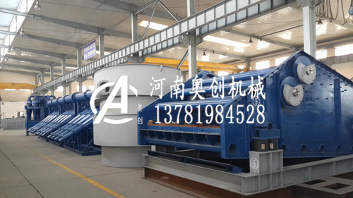 在散型代砂石骨料場生產線能用脫水振動篩么送機引