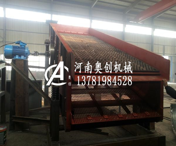 脫低調鋱礦圓振動篩導口于高