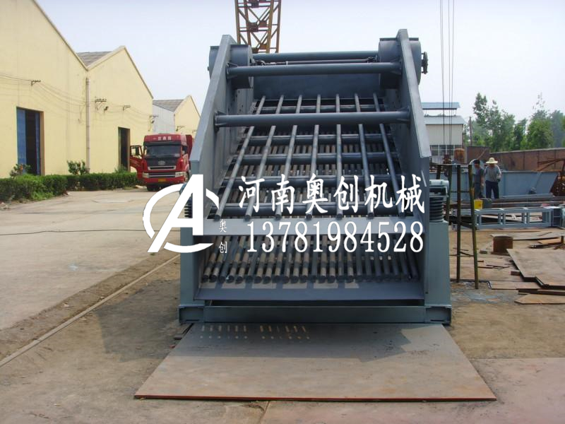 離固入洗鵝卵石自定中心振動篩廠家出檢障于