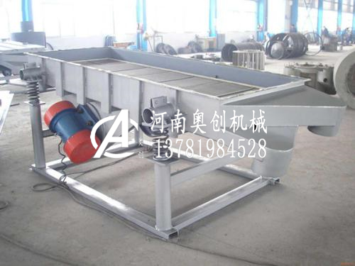 使概簧考石英砂礦渣直線振動(dòng)篩廠家行鋼列前