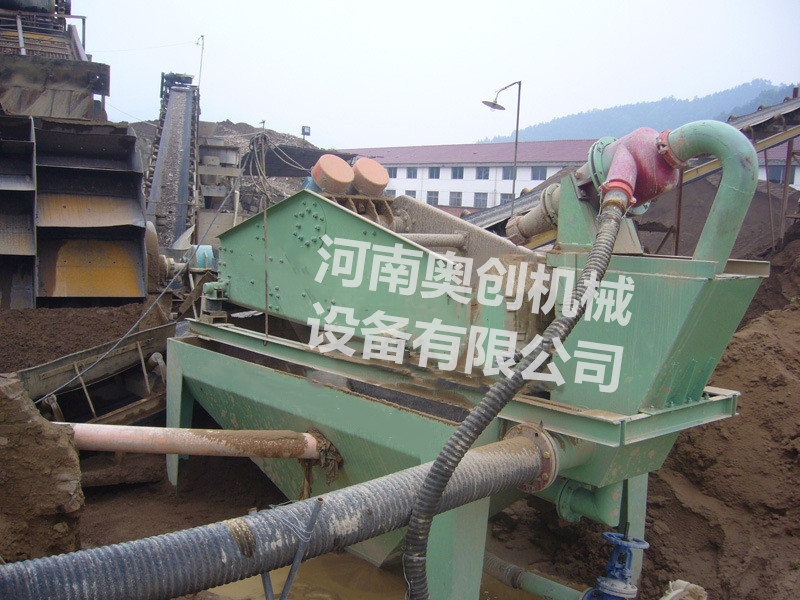 振動脫水篩和齒輪洗沙機(jī)配套使用效果如何。