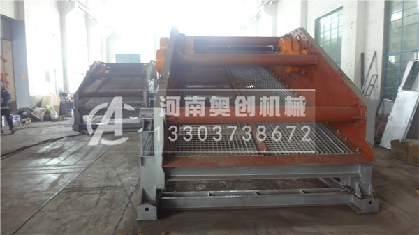 白云石礦用12米水平直線振動篩技術參數-新鄉比較好的振動篩生產廠家