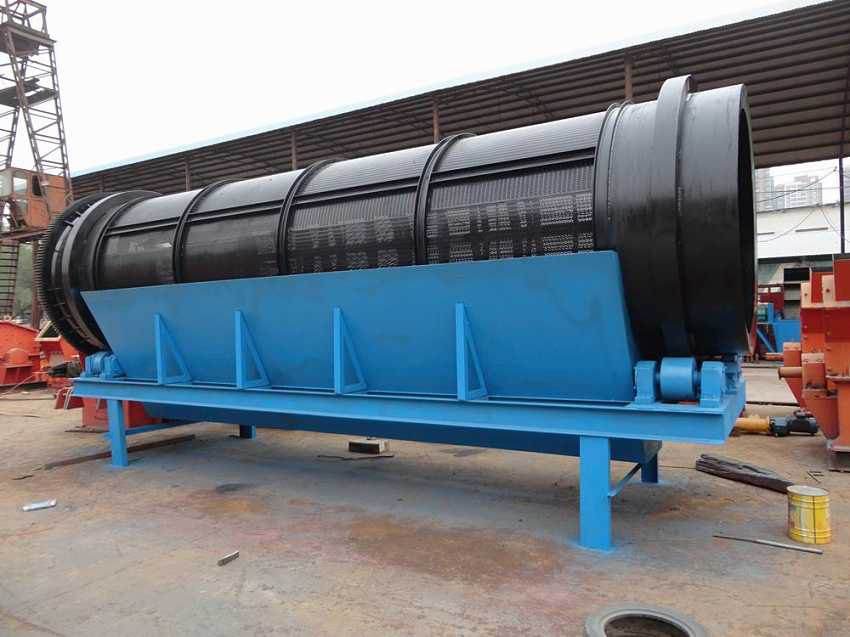 滾筒篩和振動篩的區別-滾筒篩分機圖紙尺寸