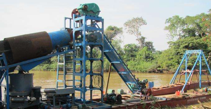 金砂礦篩-砂金篩選機-大型滾筒篩生產廠家