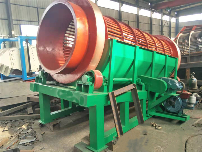 鋼渣無軸滾筒篩-方解石滾筒篩選機-沖孔板滾筒篩廠家