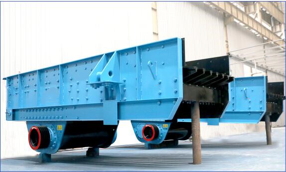 石料破碎電機振動喂料機-直線振動給料機結構圖