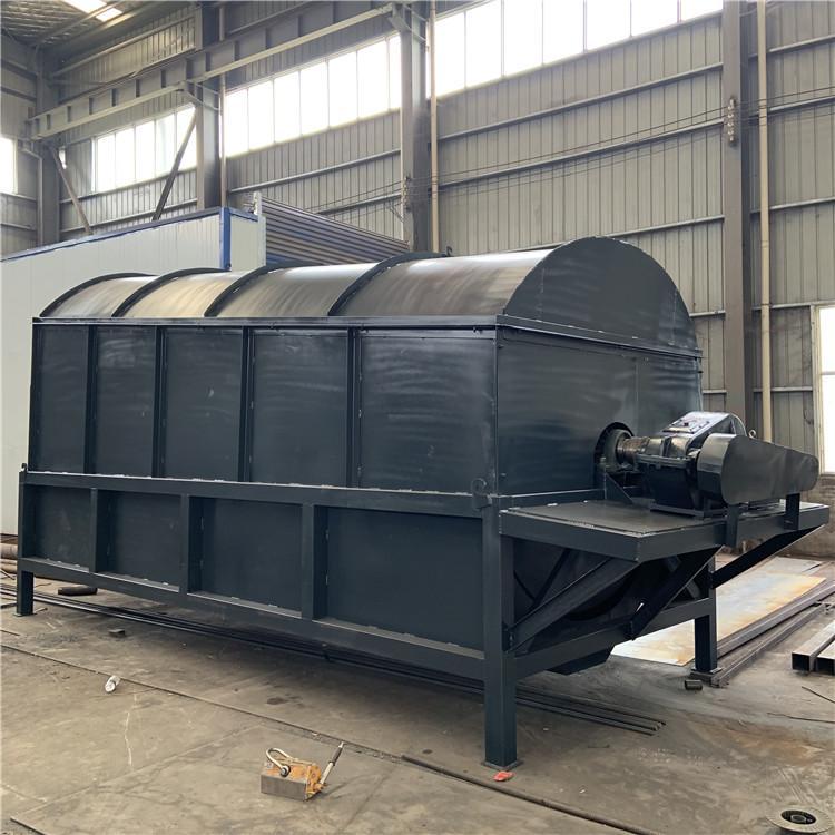 木粉料-顆粒封閉式滾筒篩選機結構圖介紹