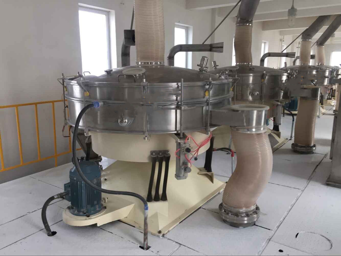 圓形搖擺篩可用于大型油脂植物原料和大豆皮的篩選