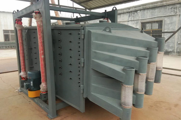 尾礦烘干砂方形搖擺篩在烘干后的篩分產量效果