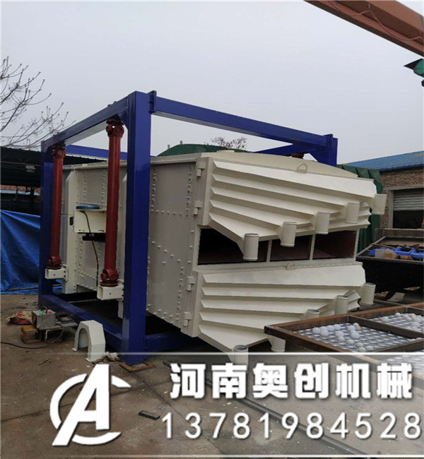 烘干砂作為干型砂篩分分級可選用方形搖擺篩