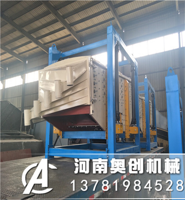 精尾礦烘干砂方形搖擺篩分機的實際應用分析